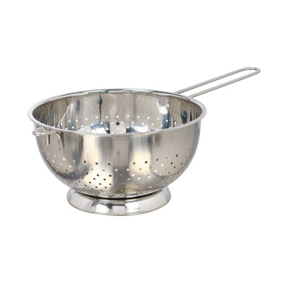 Buckingham Stainless Steel Hemisphere Colander with Long Handle
