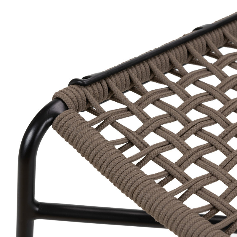 Wharton Outdoor Bar Stool, 27.28" H, Earth Rope