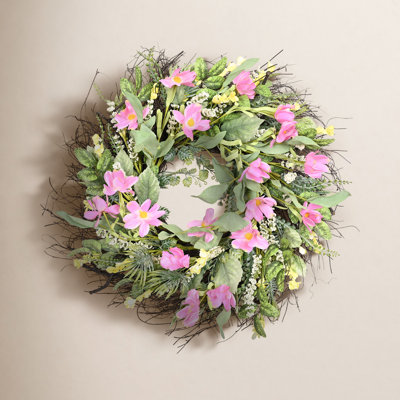 22" Handcrafted Wildflower No Holiday Wreath