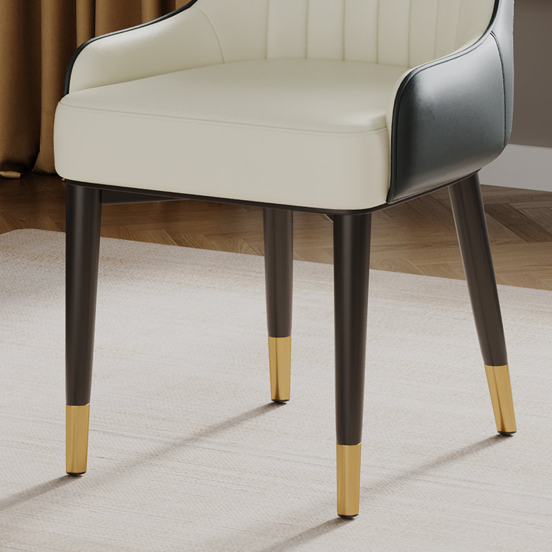Chaise d'appoint en fer Nadel, Blanc/Noir