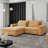 Nurdan  89'' Recessed Arms Modular