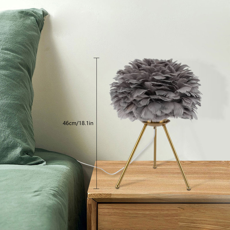 Lampe de table Jozyah, Gris