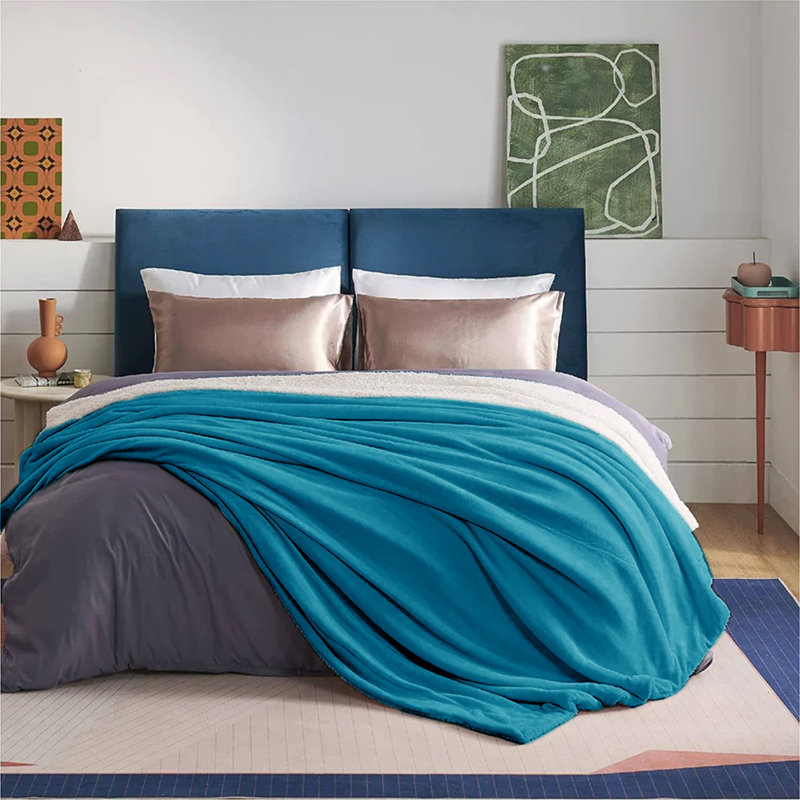 Heated Throw Blanket, W18 x L38cm, Teal