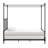 Magdaleno Metal Canopy Bed-184808844-184808842