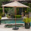  Base carrée pour parasol d'extérieur avec roulettes, support en béton robuste pour la stabilité, -852127301