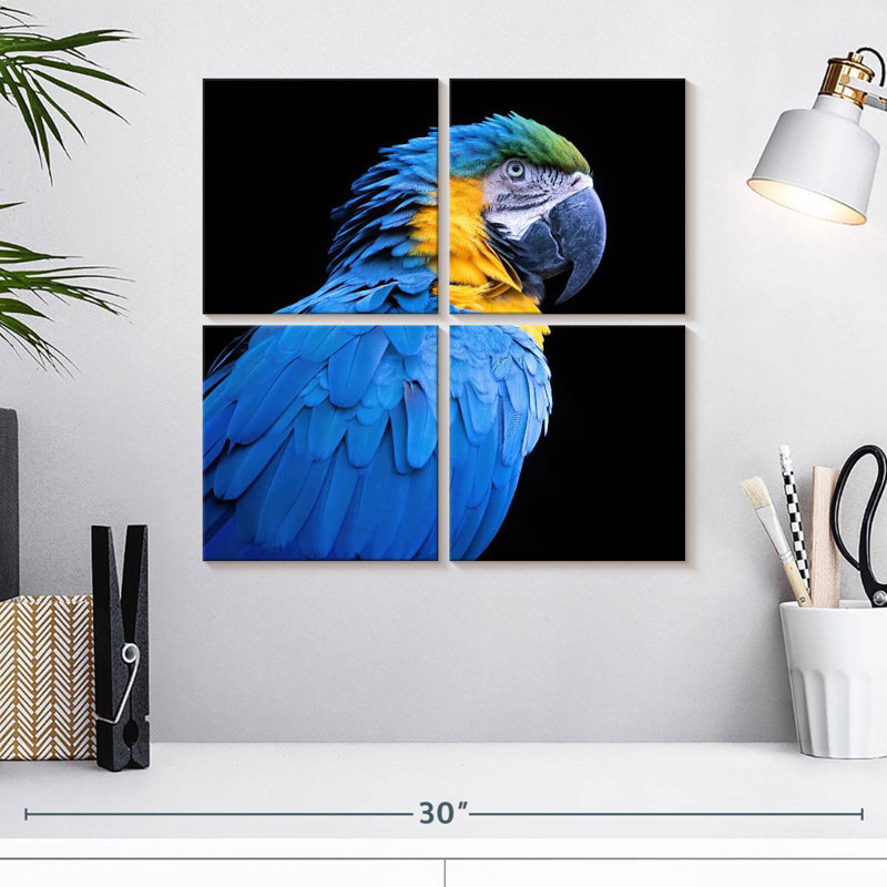 Brampt Neotropical Blue Macaw, 18" H x 18" W