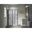 Attend 69" H Pivot Shower Door With 1/8"-Thick Glass-1718373801