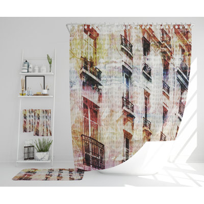 Neydi Polyester Shower Curtain Set