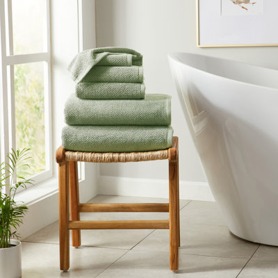 Serviette de bain 100% coton texturé
