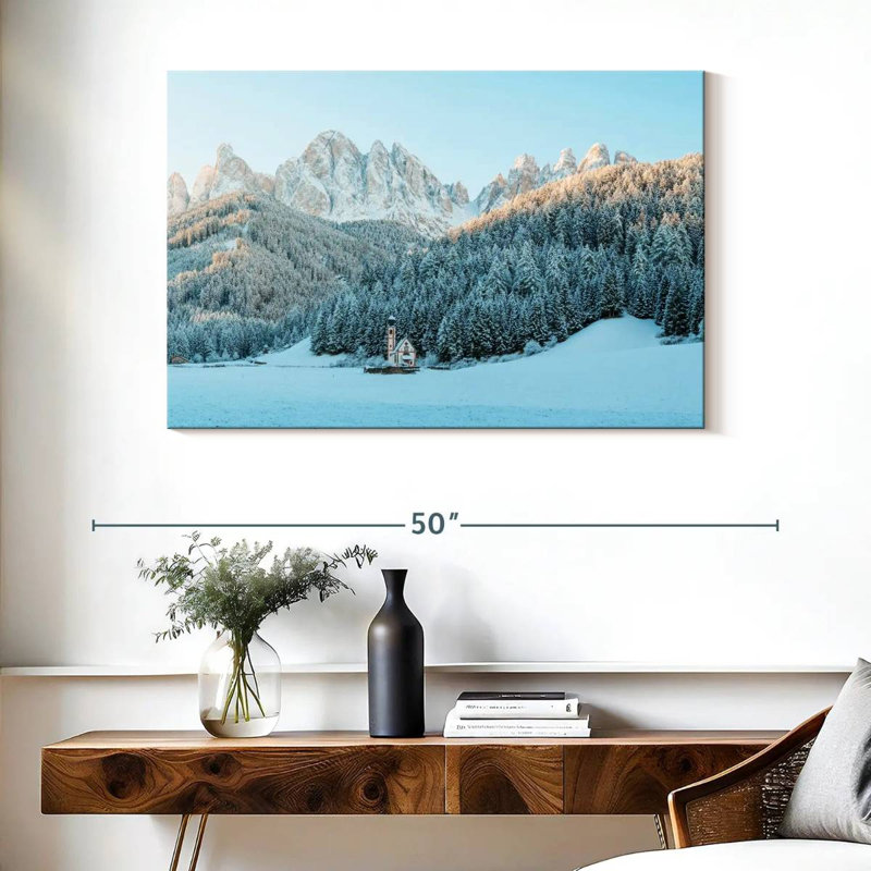 Forêt d'hiver des Dolomites d'Alvord, H 26 po x l 39 po