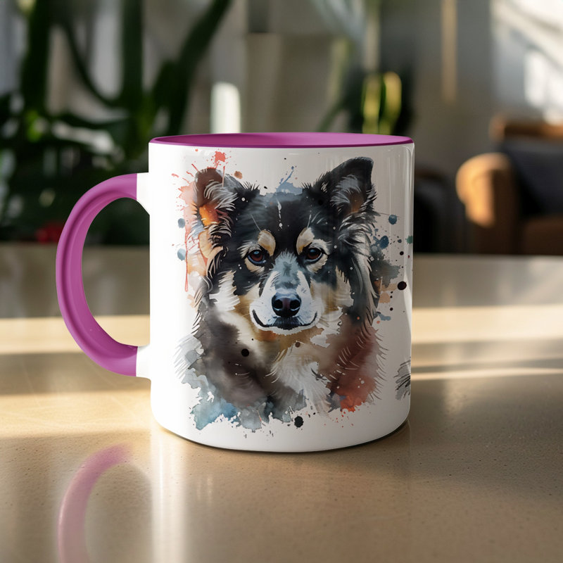 Mug, Purple, 4