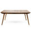 Table de salle à manger en bois 69 po - Finition pour un lieu de rassemblement extérieur élégant et solide dans des repas agréables