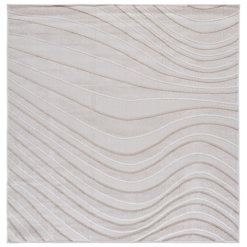 Stella Performance Abstract Indoor Rug, Square 6'7"