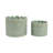 Decorative Planters Ceramic And Stoneware With Textured Scallop Design And Curved Rim Detailing Set Of 2-899253801-899253800