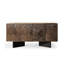 Buffet rétro en bois manufacturé brun-noisette-81997490