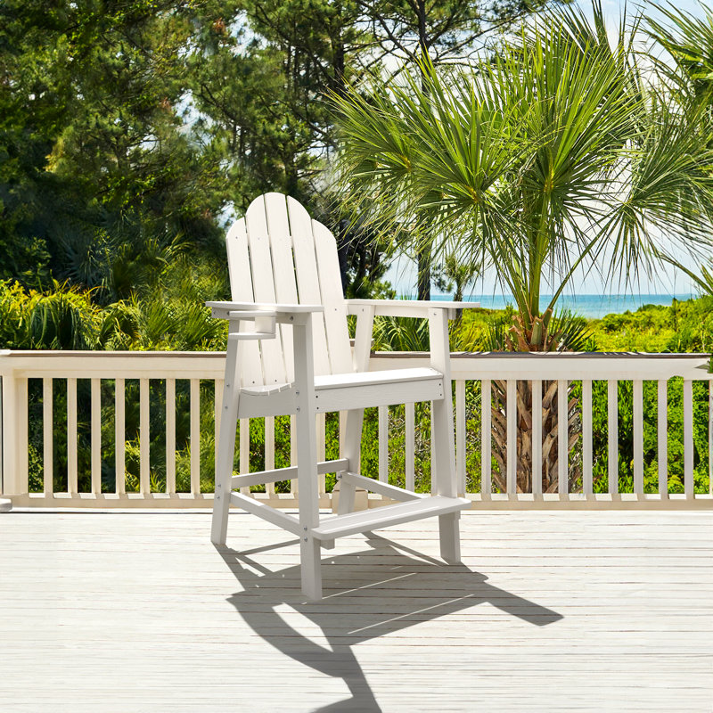 Dutta Outdoor Adirondack Chair, White