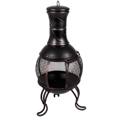 Cateisha Novelty Wood Burning Smokeless Chimnea