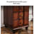 American-Style Solid Wood Storage Cabinet Integrated Makeup Vanities