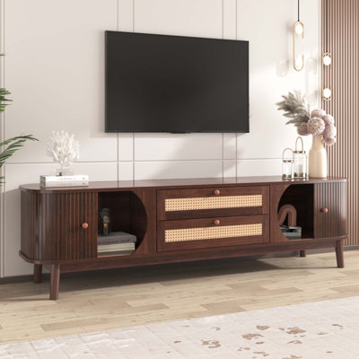 Rattan TV Stand For Tvs Up To 75'
