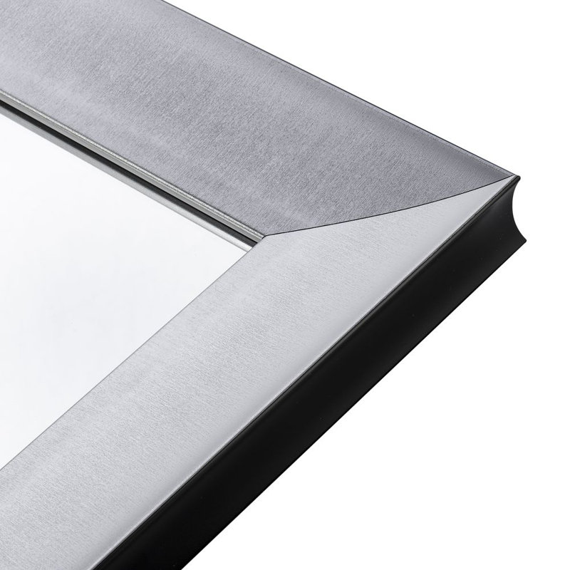 Zeveren Plastic Leaning Mirror, 182 cm H x 72 cm W, Silver