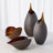 Frosted Vase w/Amber Casing-71272871-71272870