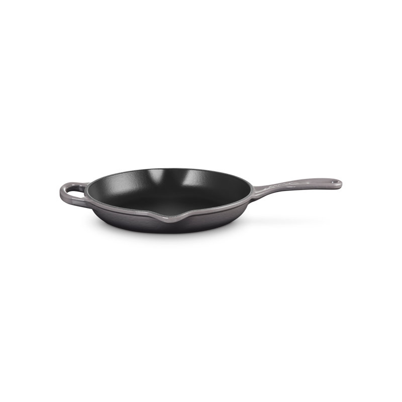 Le Creuset Signature Cast Iron Round Skillet, 11.75", Blue Riviera, Oyster
