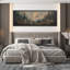 Pleine lune sur forêt, impression sur toile surdimensionnée, décorations murales encadrées-111696493-108345343