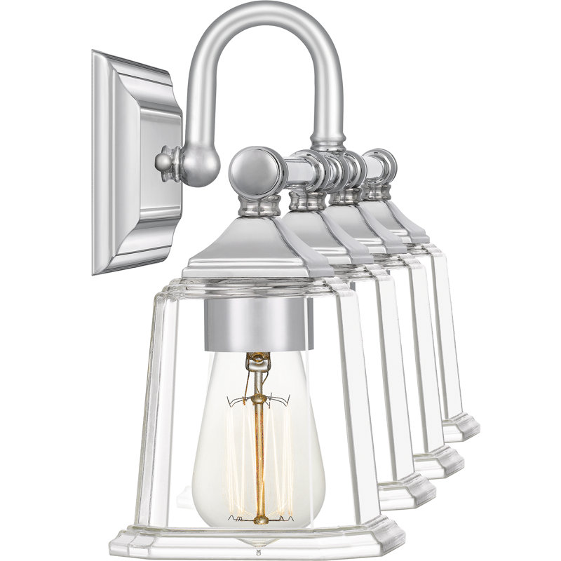 4 - Light Dimmable Vanity Light, Polished Chrome