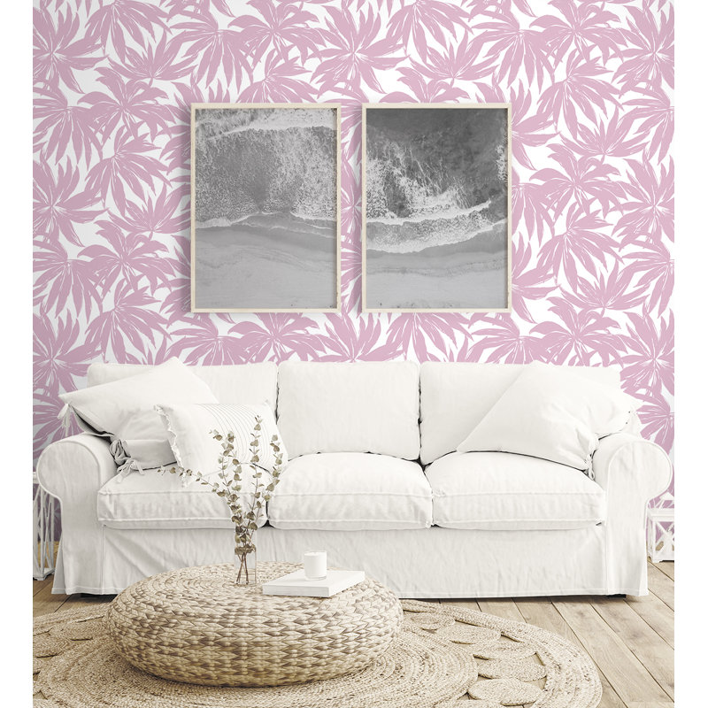 Rouleau de papier peint L 33 pi x l 20,5 po Akyrie, Mauve