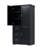 Tall And Wide Storage Cabinet With Doors For Bathroom/Office, Three Drawers, Black, Maximizing Organization And Space Efficiency