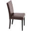 Chaise d'appoint en bois massif touffeté Ault-258651739