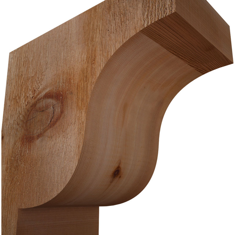 Newport Rough Sawn Rafter Tail, Western Red Cedar, 12" H x 12" W x 6" D