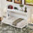 Perica Twin XL Farmhouse Murphy Bed With Desk And USB Charging-122497862