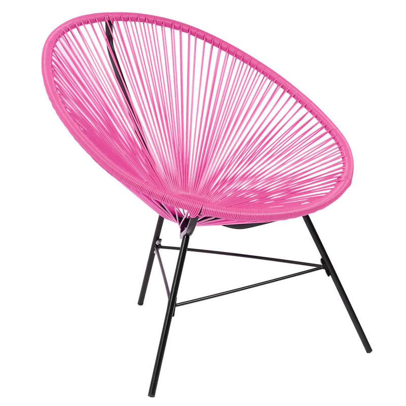 Chaise de patio à mèche Meyerwood, Rose