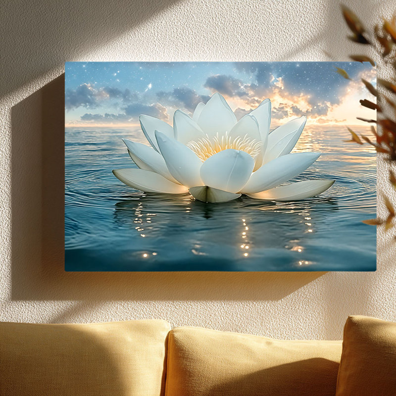 Cadre mural tendu pour un coin calme, art mural céleste céleste, 32 * 24 pouces (80 * 60 * 2cm)