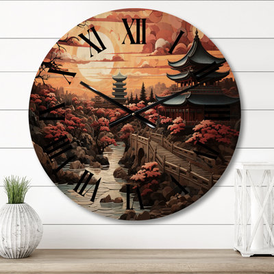 Horloge murale China Art Dynastic Echoes III