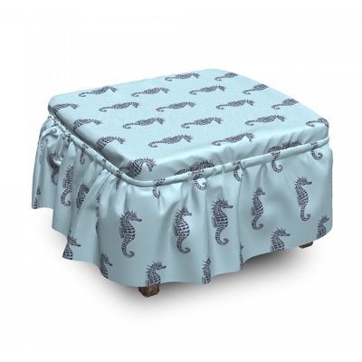 Housse pour repose-pieds aquatique tropical