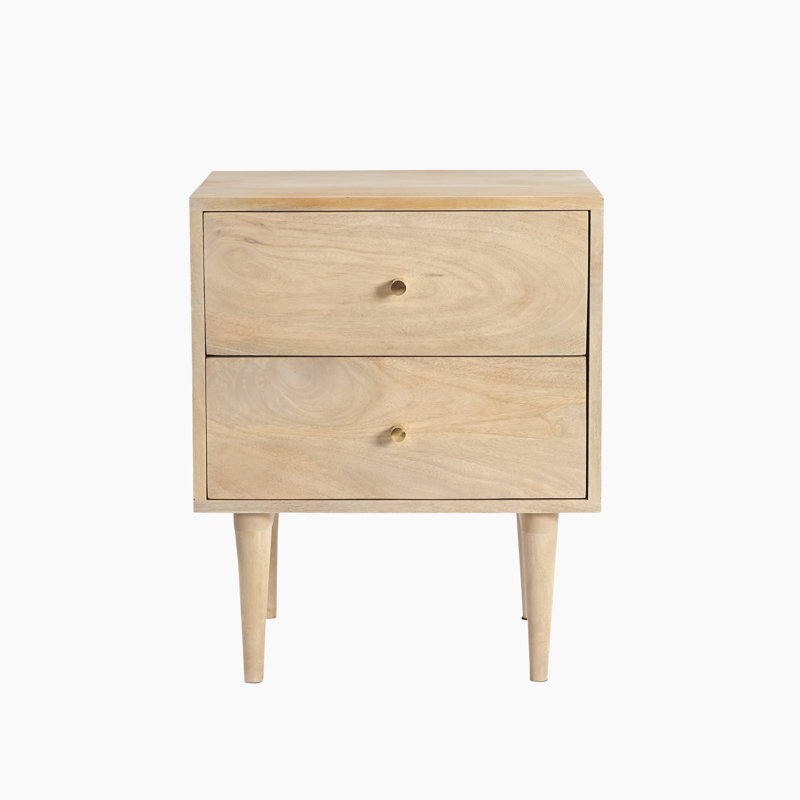 45cm W Solid Wood Bedside Table