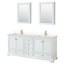 Ensemble de meuble-lavabo double 80 "avec miroir Deborah-23113259-80209529