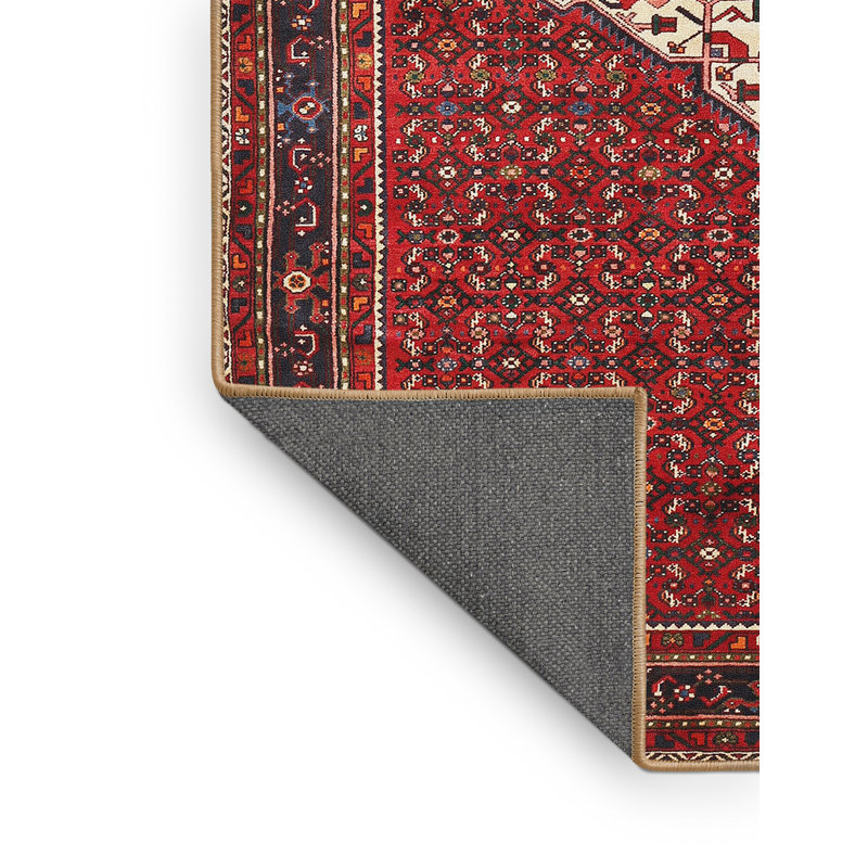 Tapis oriental rouge / beige, Rectangle 6 pi x 9 pi