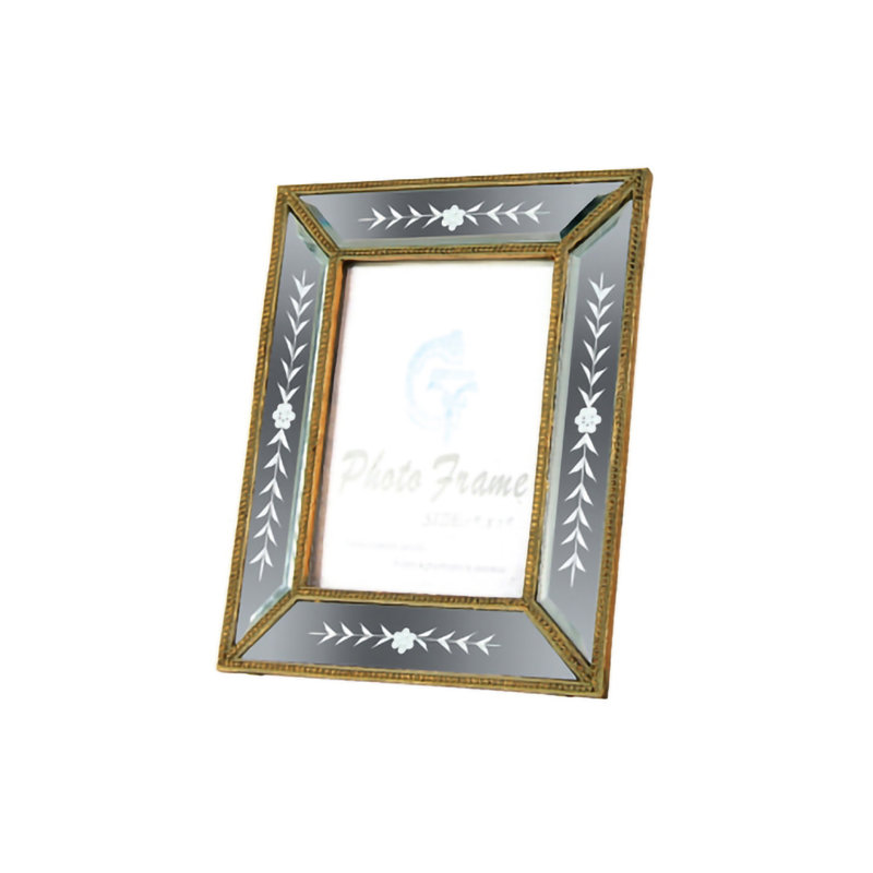 Cadre photo argenté, L 5 po x H 7 po, Argent argent