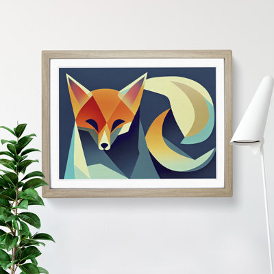 XH1022-9432X Unimaginable Abstract Fox 1 Piece Single Picture Frame Wall Art