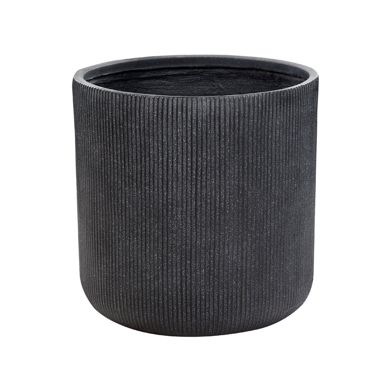Alazne Pot Planter, Grey, 55cm H x 55cm W x 55cm D