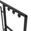 Grand miroir de salle de bain 30 x 44 avec tablette - cadre noir pour la chambre à coucher et le salon - verre transparent, rouille, miroir en métal moderne, rouille d'entrée, fabrication
