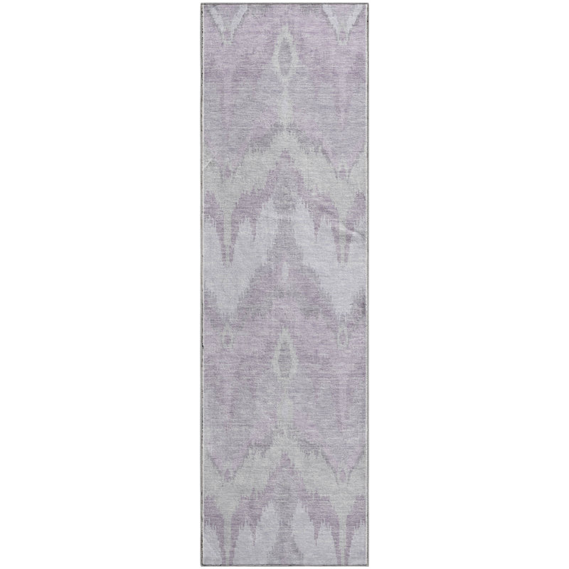 Premium Machine Washable Prisco Lavender Rug, Runner 2'3" x 7'6"