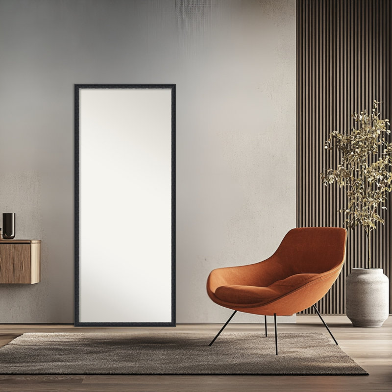 Miroir de plancher pleine longueur Bethany, Noir