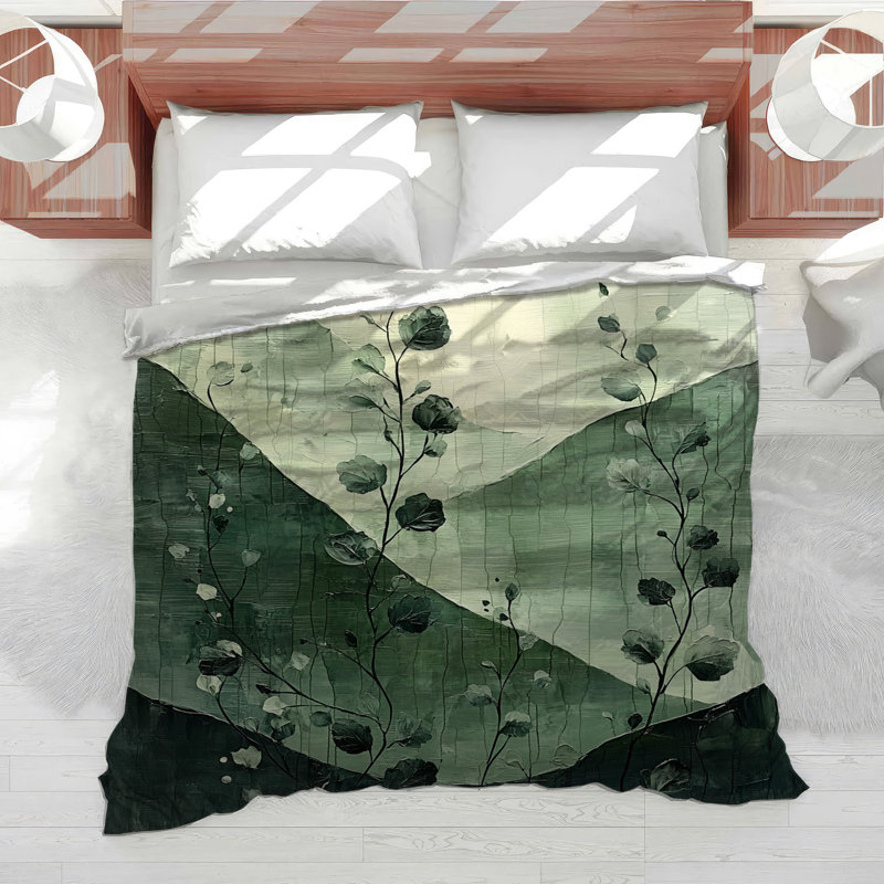 Édredon floral Floral Peaks Bedding, Édredon simple