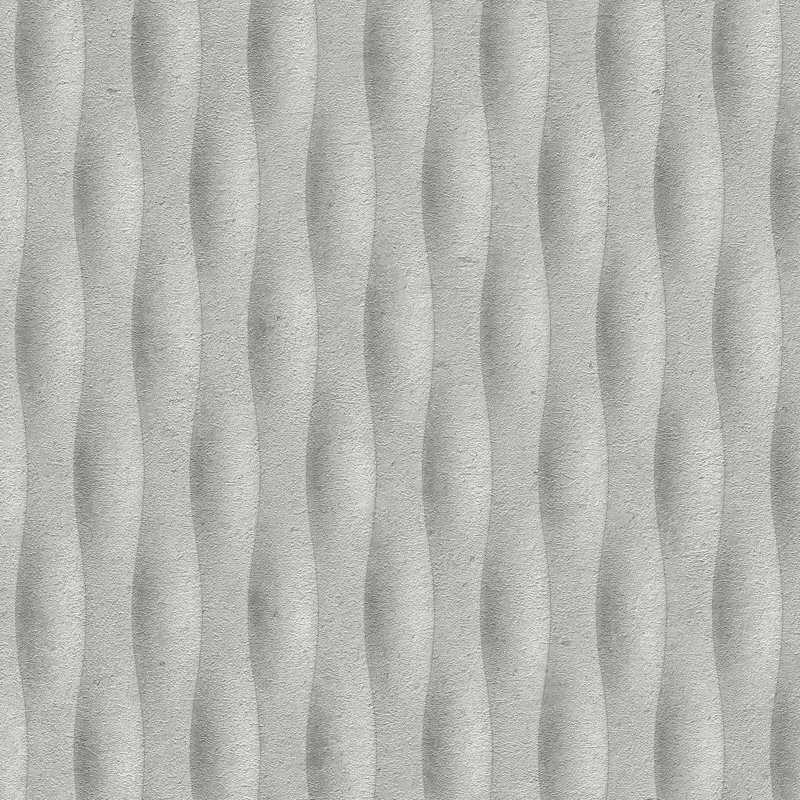 Concrete Illusion Wallpaper Sample, Grey