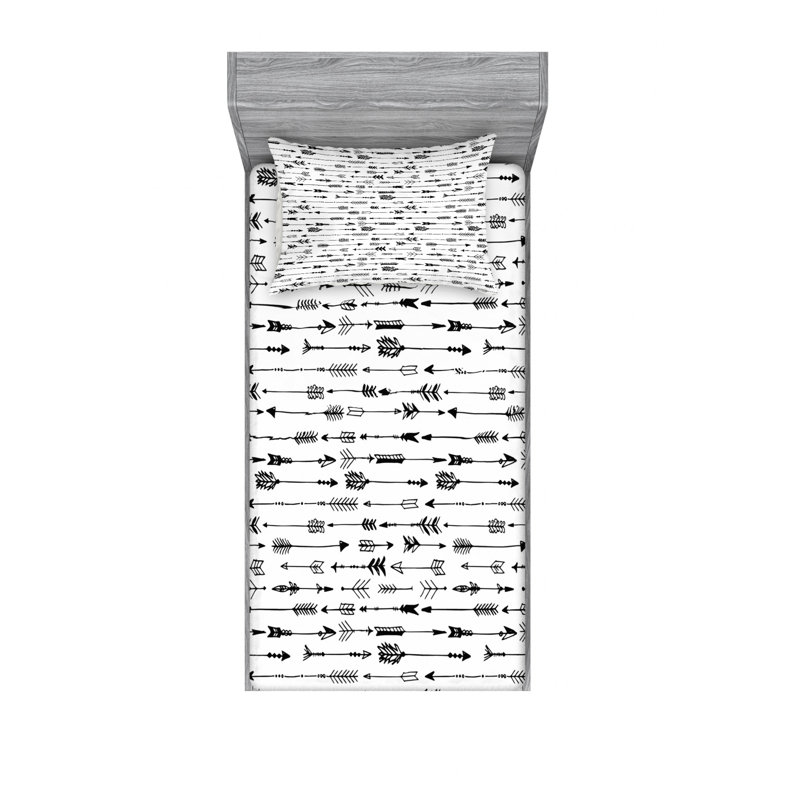 Ensemble de draps Rustic, Ensemble de draps pour lit simple TG avec drap-hou