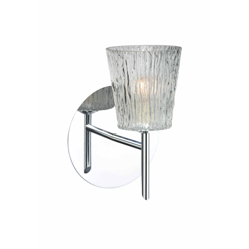 Appliquee à bras 1 lumières Senesca, Transparent